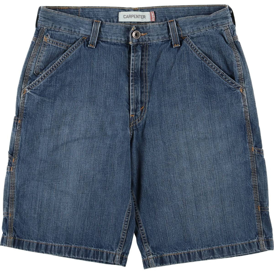 Levi's CARPENTER denim painter shorts, shorts for men, equivalent to w36 cotton blue type Vintage Second Hand