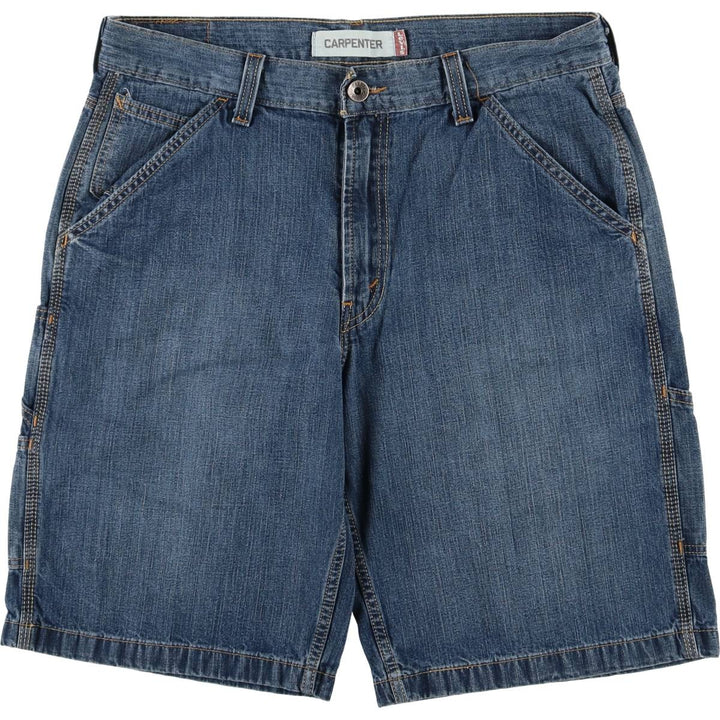 Levi's CARPENTER denim painter shorts, shorts for men, equivalent to w36 cotton blue type Vintage Second Hand