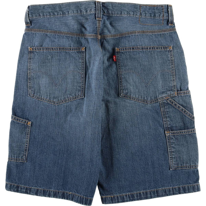 Levi's CARPENTER denim painter shorts, shorts for men, equivalent to w36 cotton blue type Vintage Second Hand