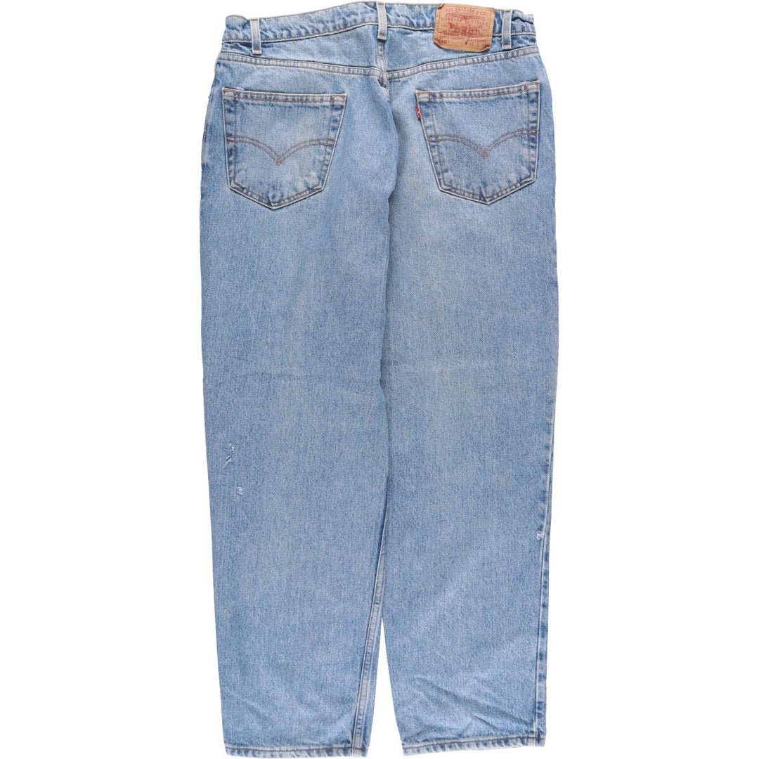 90'S Levi's 550 Relaxed Fit Tapered Denim Pants Men's W34 Vintage cotton blue type Vintage Second Hand