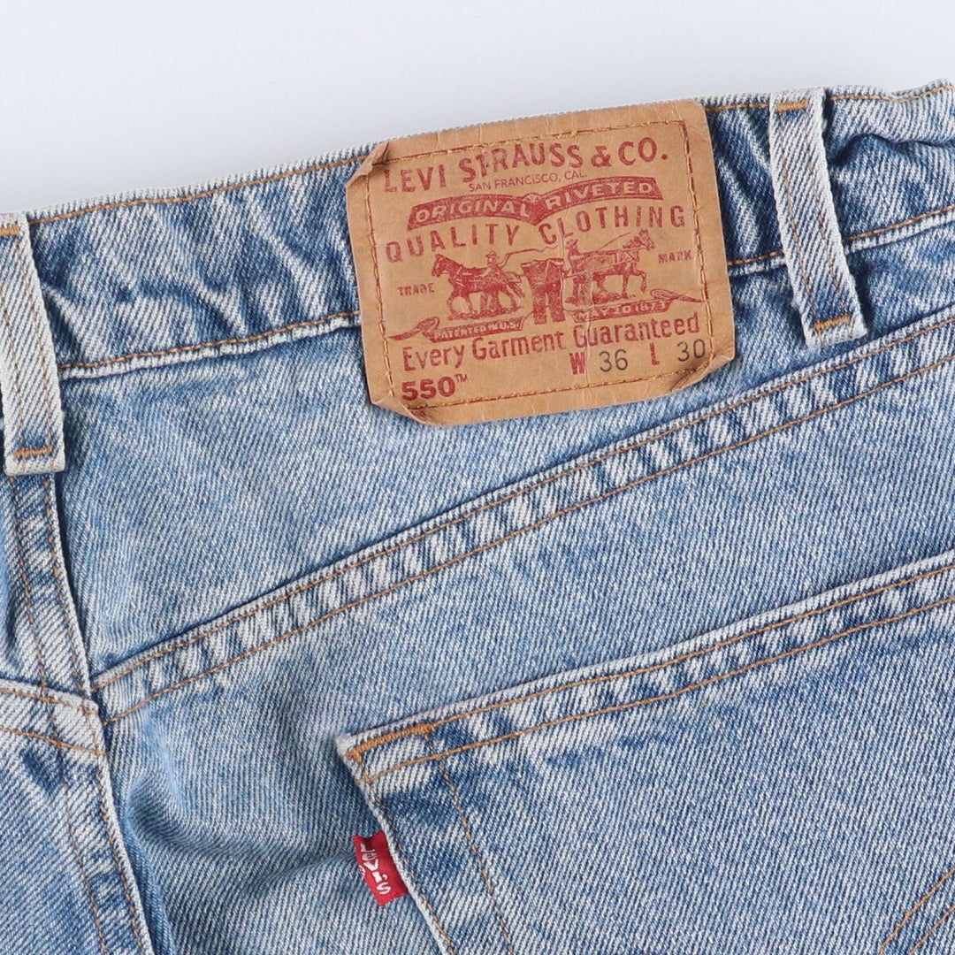 90'S Levi's 550 Relaxed Fit Tapered Denim Pants Men's W34 Vintage cotton blue type Vintage Second Hand