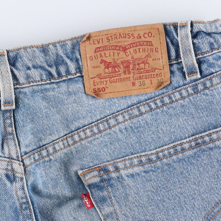 90'S Levi's 550 Relaxed Fit Tapered Denim Pants Men's W34 Vintage cotton blue type Vintage Second Hand