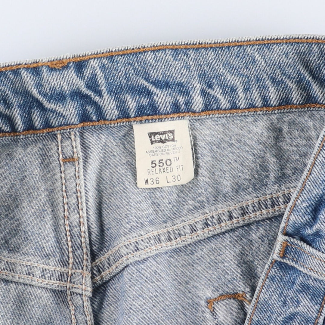 90'S Levi's 550 Relaxed Fit Tapered Denim Pants Men's W34 Vintage cotton blue type Vintage Second Hand