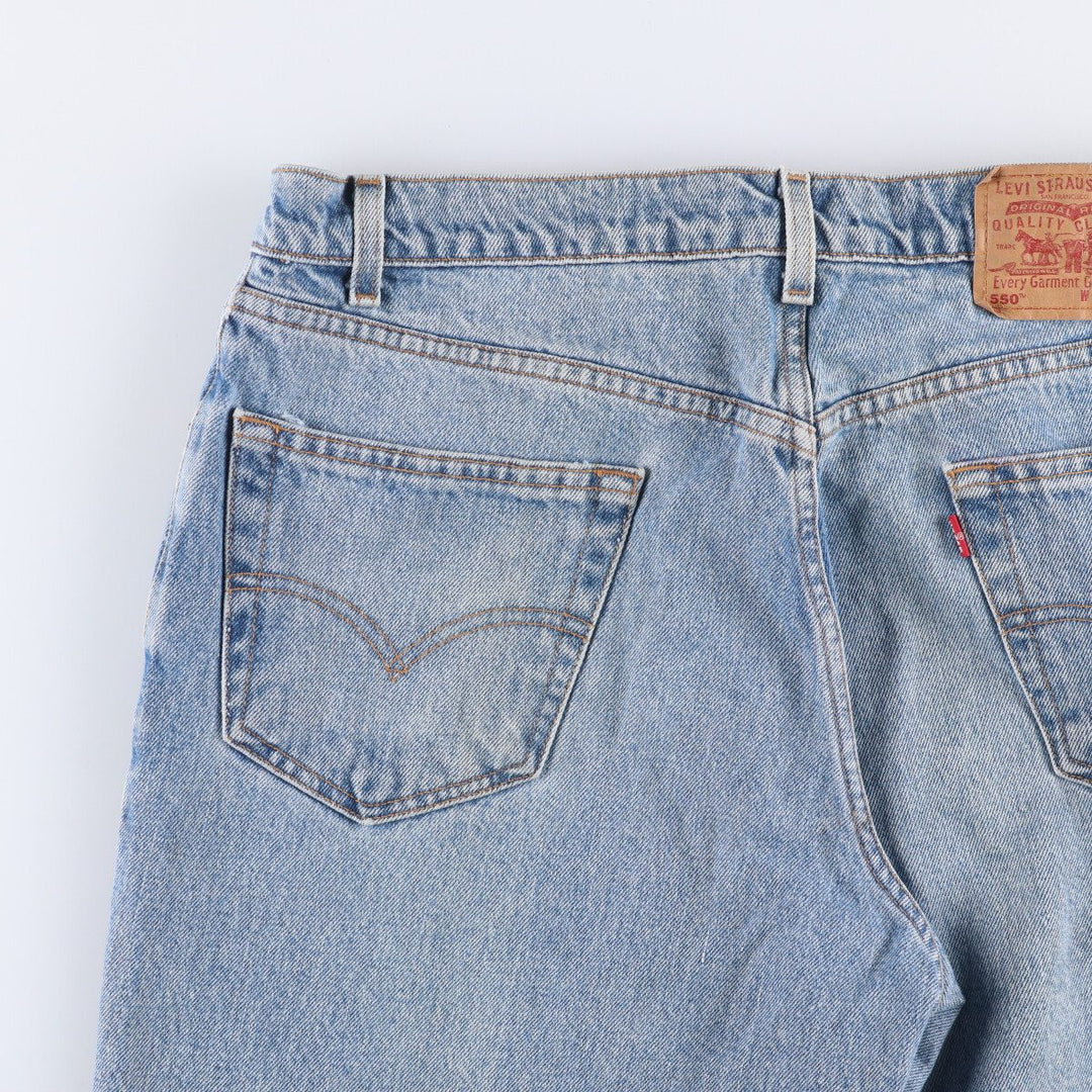 90'S Levi's 550 Relaxed Fit Tapered Denim Pants Men's W34 Vintage cotton blue type Vintage Second Hand