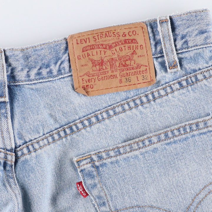 00'S Levi's 550 Relaxed Fit Tapered Denim Pants Men's W34 cotton blue type Vintage Second Hand