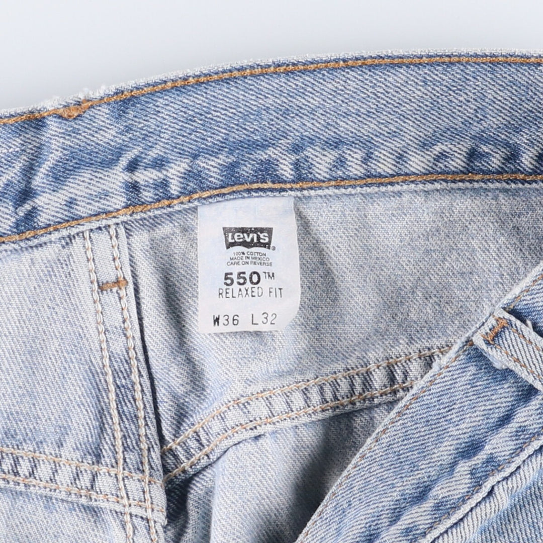 00'S Levi's 550 Relaxed Fit Tapered Denim Pants Men's W34 cotton blue type Vintage Second Hand
