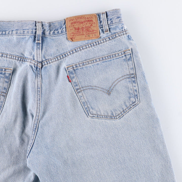 00'S Levi's 550 Relaxed Fit Tapered Denim Pants Men's W34 cotton blue type Vintage Second Hand