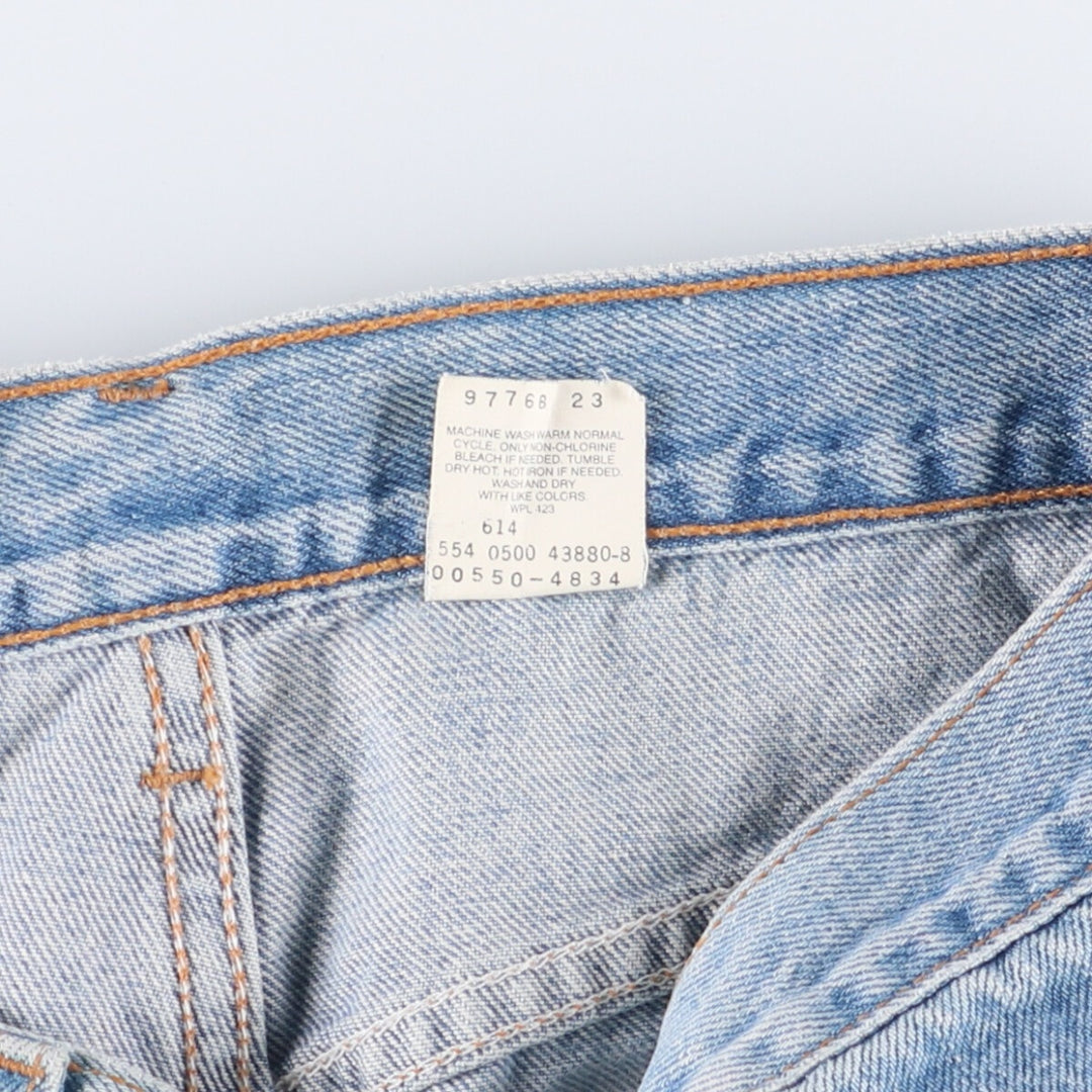 00'S Levi's 550 Relaxed Fit Tapered Denim Pants Made in USA Men's W31 cotton blue type Vintage Second Hand