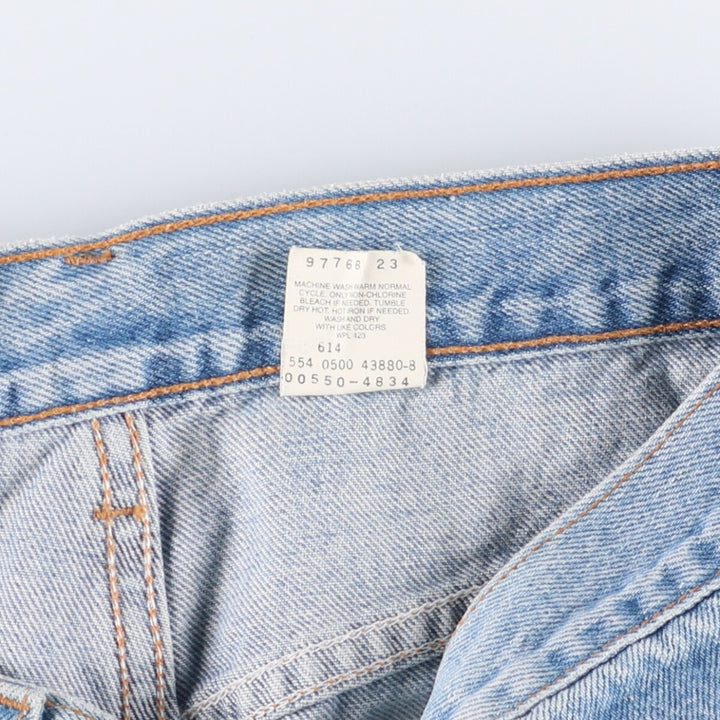 00'S Levi's 550 Relaxed Fit Tapered Denim Pants Made in USA Men's W31 cotton blue type Vintage Second Hand