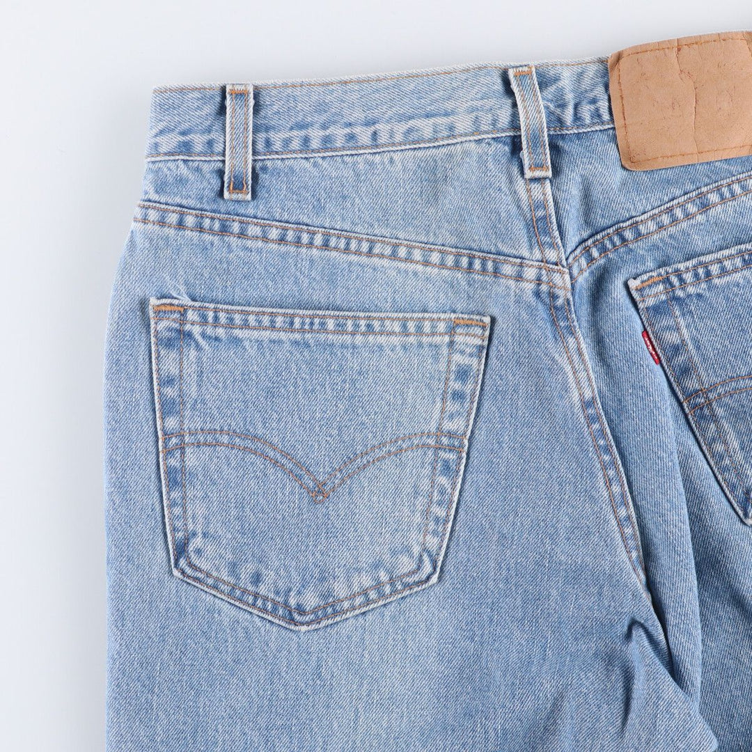 00'S Levi's 550 Relaxed Fit Tapered Denim Pants Made in USA Men's W31 cotton blue type Vintage Second Hand