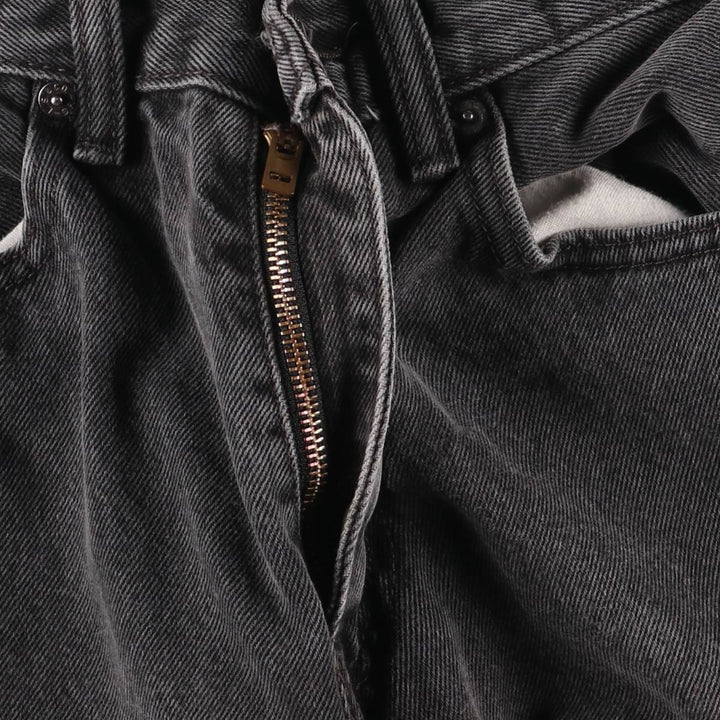 Levi's 505 Black Denim Tapered Denim Pants for Men, W31 equivalent cotton black type Vintage Second Hand