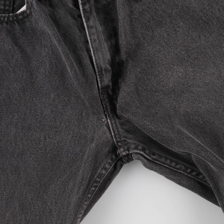 Levi's 505 Black Denim Tapered Denim Pants for Men, W31 equivalent cotton black type Vintage Second Hand