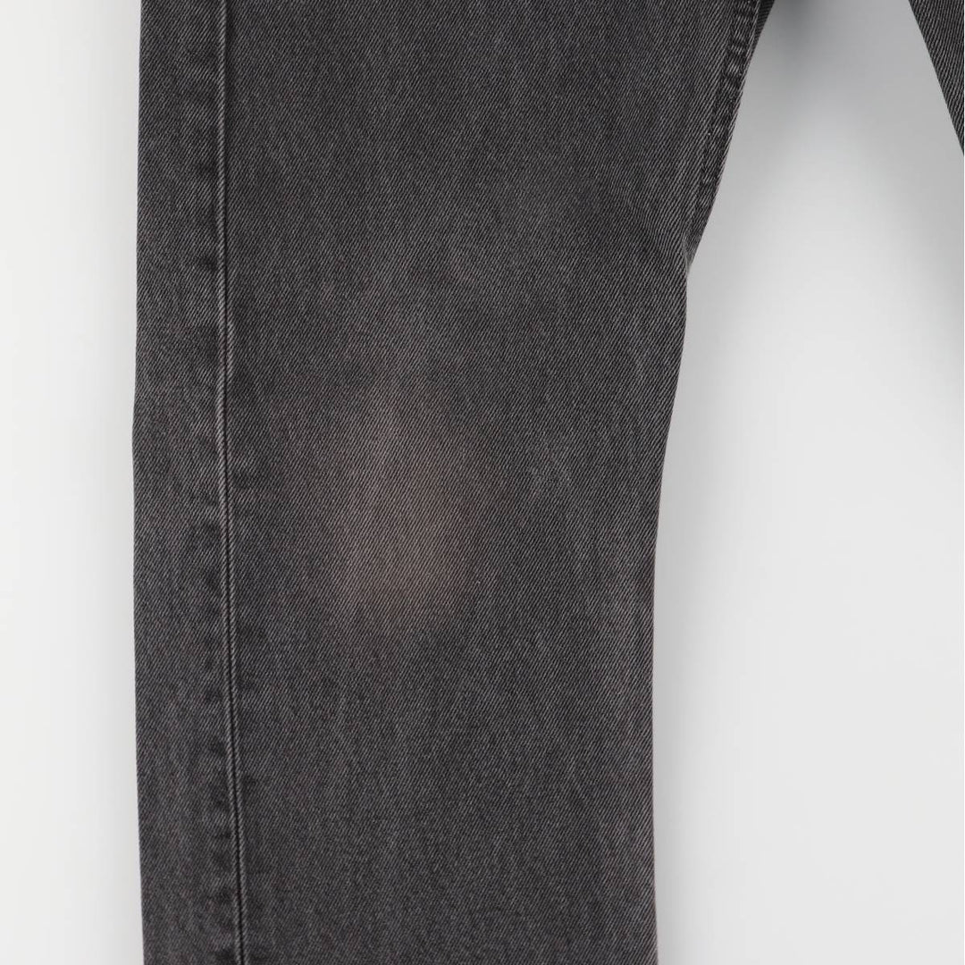 Levi's 505 Black Denim Tapered Denim Pants for Men, W31 equivalent cotton black type Vintage Second Hand