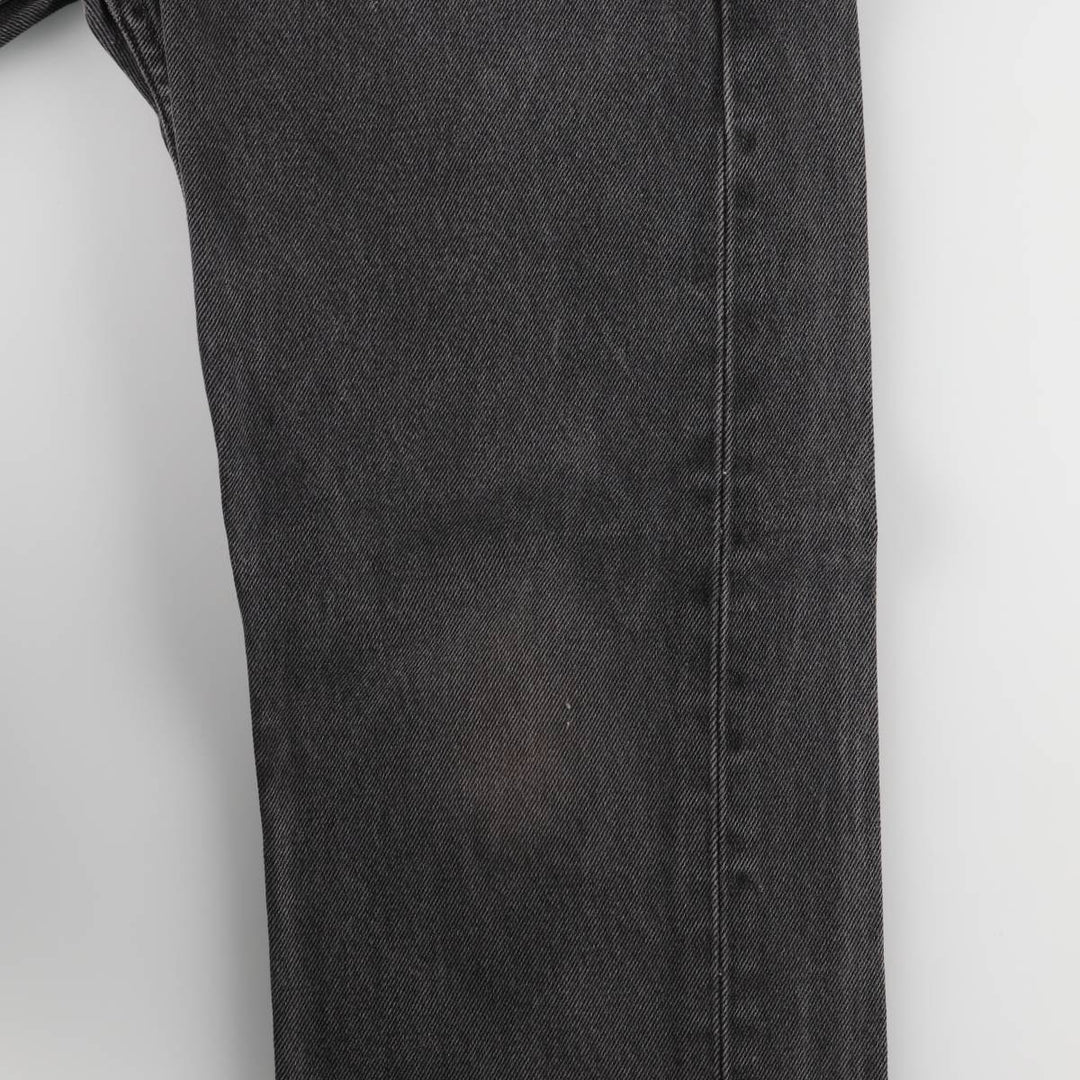 Levi's 505 Black Denim Tapered Denim Pants for Men, W31 equivalent cotton black type Vintage Second Hand