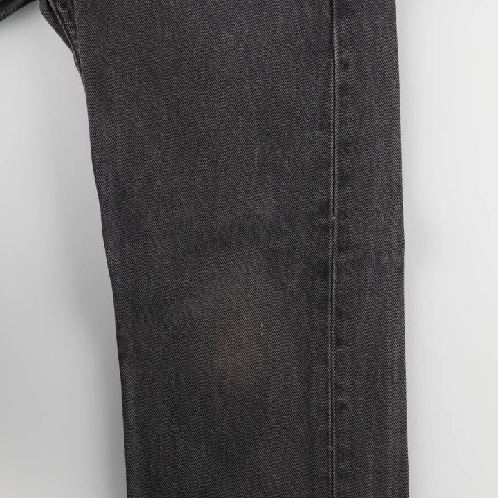 Levi's 505 Black Denim Tapered Denim Pants for Men, W31 equivalent cotton black type Vintage Second Hand