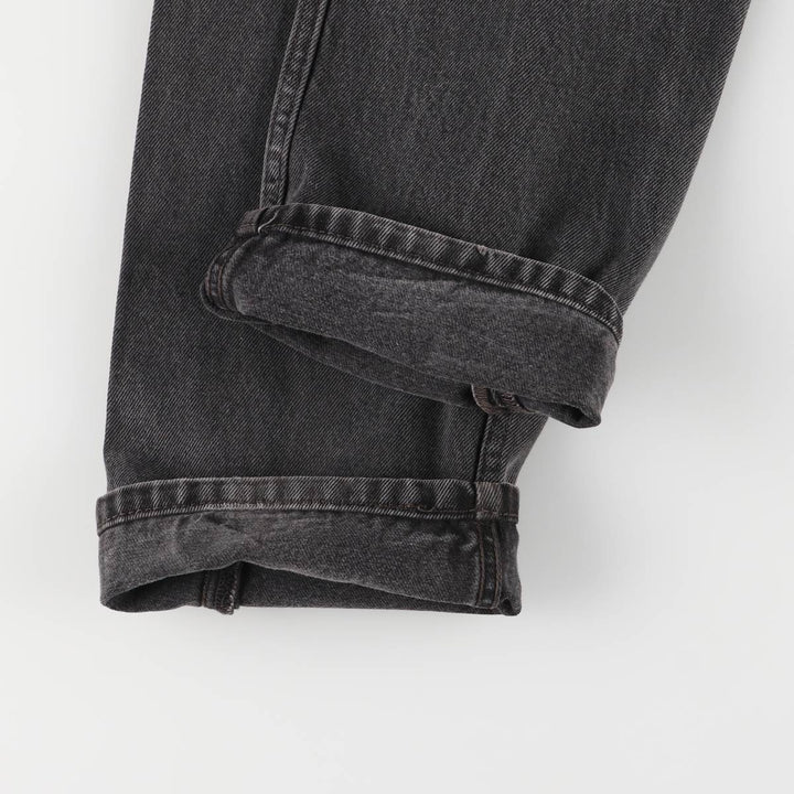 Levi's 505 Black Denim Tapered Denim Pants for Men, W31 equivalent cotton black type Vintage Second Hand