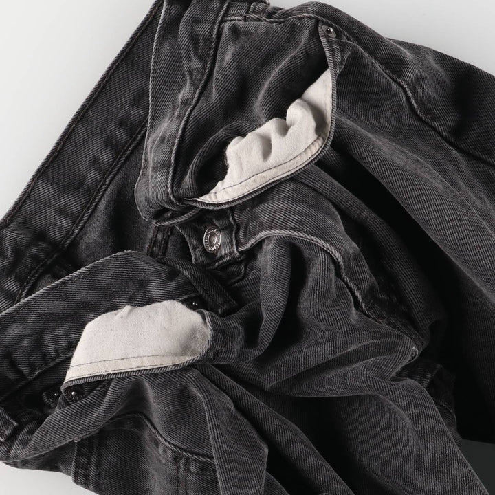 Levi's 505 Black Denim Tapered Denim Pants for Men, W31 equivalent cotton black type Vintage Second Hand