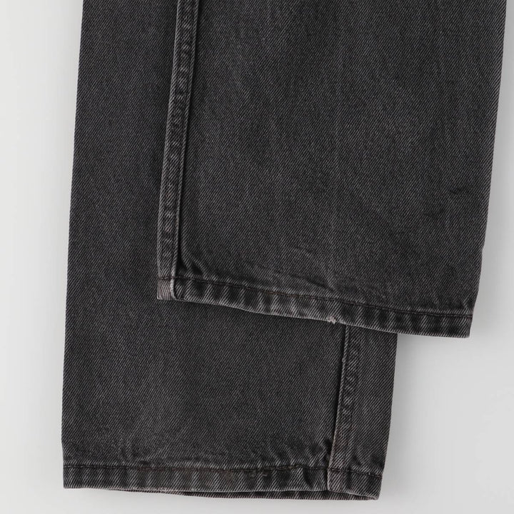 Levi's 505 Black Denim Tapered Denim Pants for Men, W31 equivalent cotton black type Vintage Second Hand