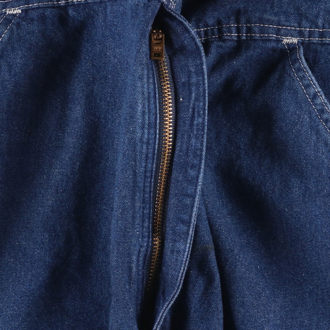 00'S Carhartt denim overalls for men, size W34 cotton blue type Vintage Second Hand