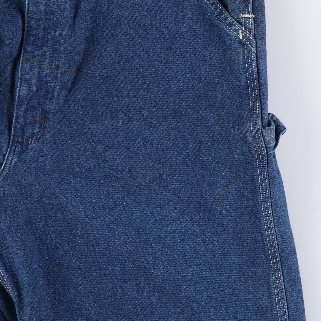 00'S Carhartt denim overalls for men, size W34 cotton blue type Vintage Second Hand