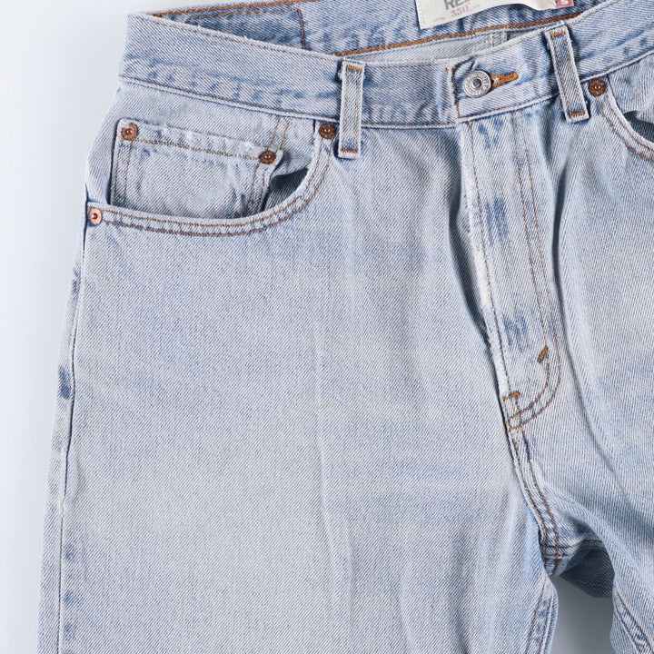 Levi's 550 Relaxed Fit Tapered Denim Pants for Men, W34 equivalent cotton blue type Vintage Second Hand