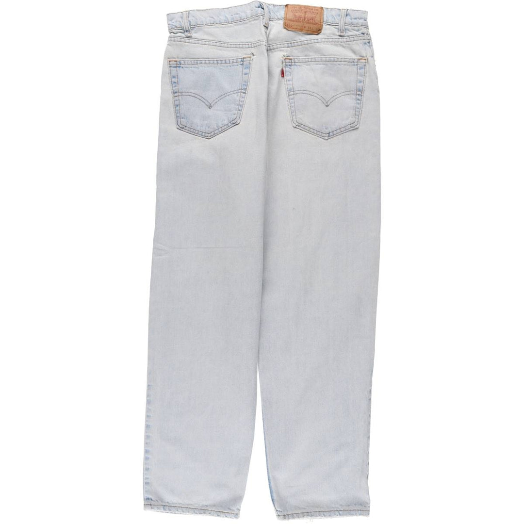90'S Levi's 550 Relaxed Fit Tapered Denim Pants Made in USA Men's W33 Vintage cotton blue type Vintage Second Hand