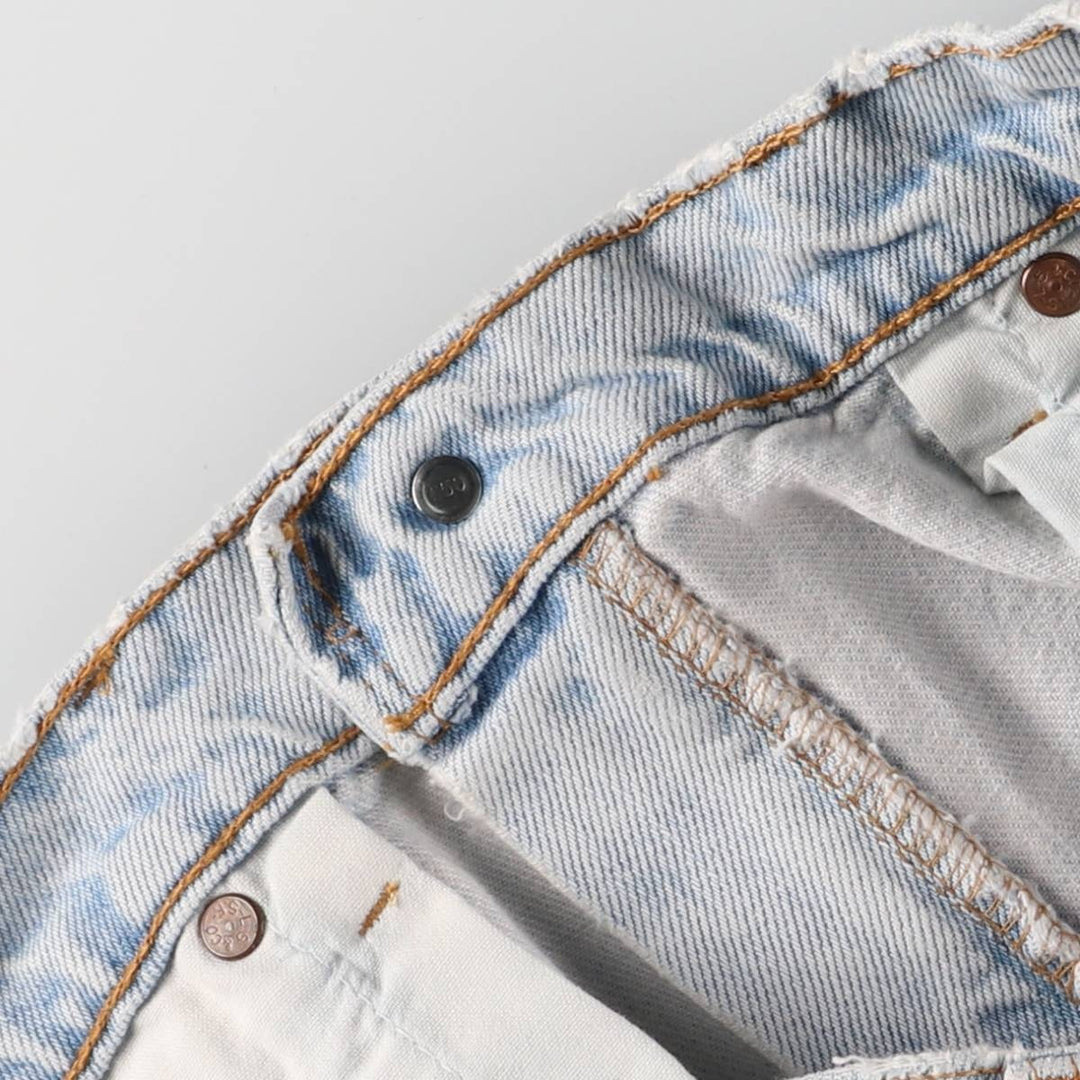 90'S Levi's 550 Relaxed Fit Tapered Denim Pants Made in USA Men's W33 Vintage cotton blue type Vintage Second Hand