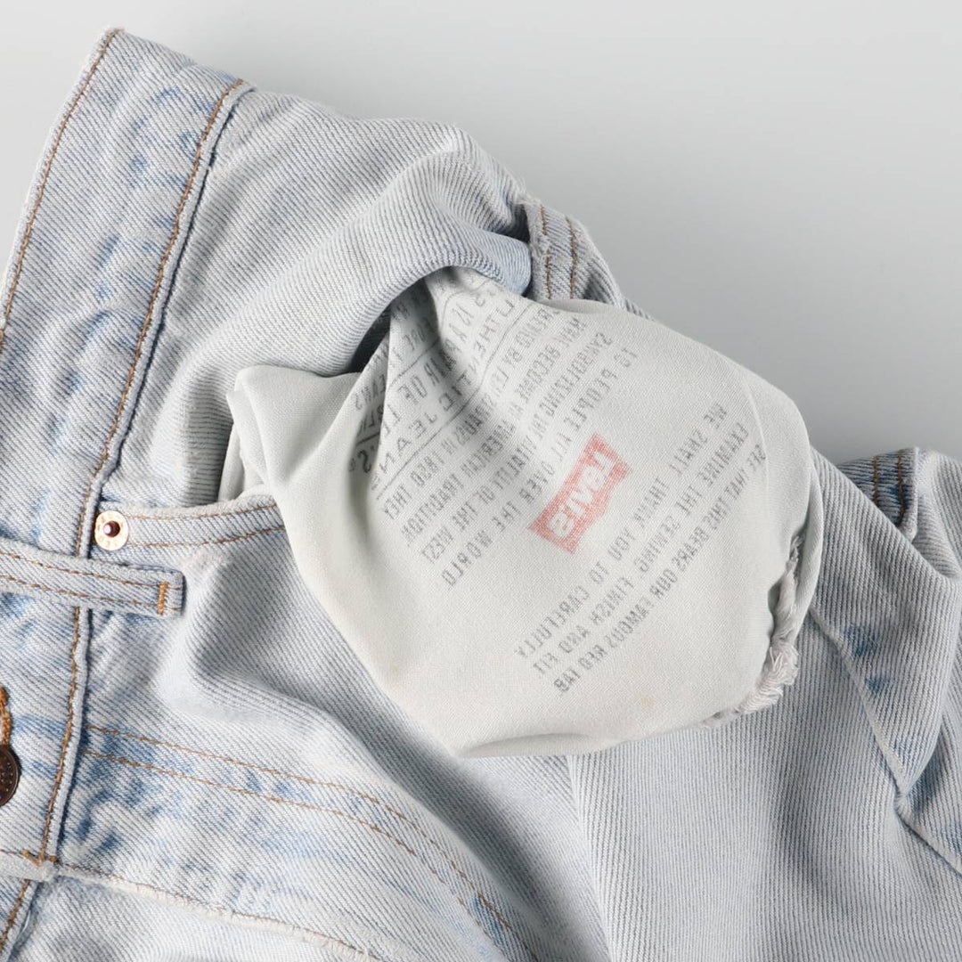 90'S Levi's 550 Relaxed Fit Tapered Denim Pants Made in USA Men's W33 Vintage cotton blue type Vintage Second Hand