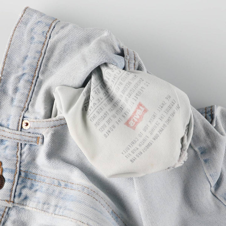 90'S Levi's 550 Relaxed Fit Tapered Denim Pants Made in USA Men's W33 Vintage cotton blue type Vintage Second Hand