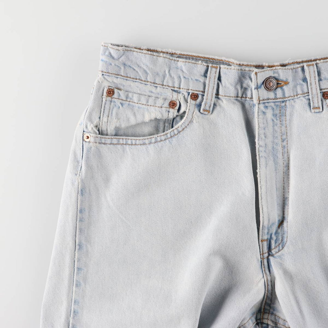 90'S Levi's 550 Relaxed Fit Tapered Denim Pants Made in USA Men's W33 Vintage cotton blue type Vintage Second Hand