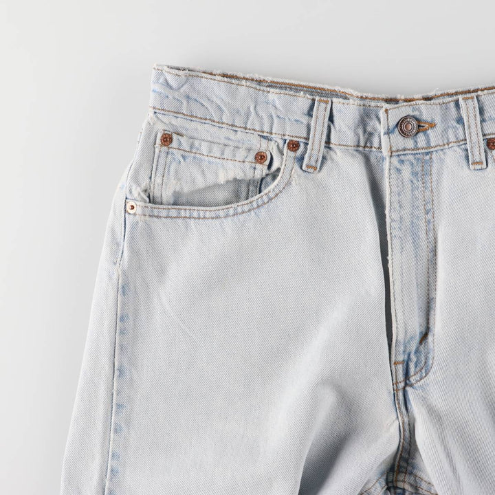 90'S Levi's 550 Relaxed Fit Tapered Denim Pants Made in USA Men's W33 Vintage cotton blue type Vintage Second Hand