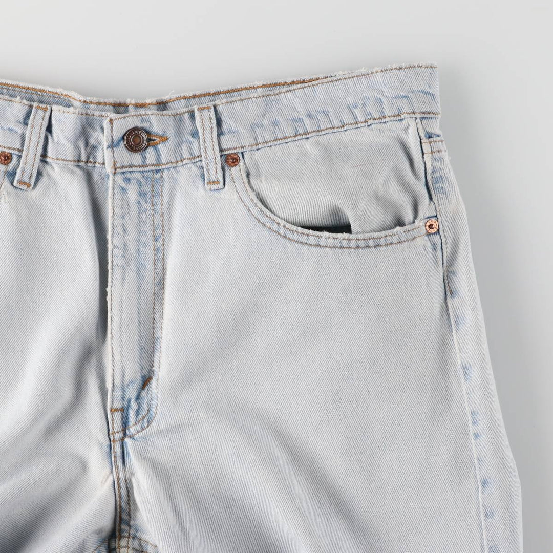 90'S Levi's 550 Relaxed Fit Tapered Denim Pants Made in USA Men's W33 Vintage cotton blue type Vintage Second Hand