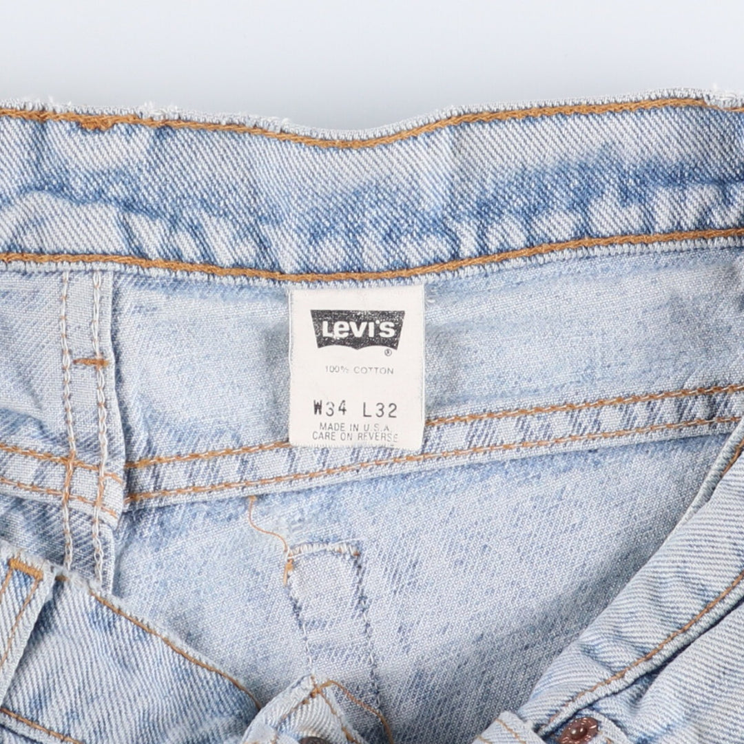 90'S Levi's 00550-4834 Tapered Denim Pants Made in USA Men's W33 Vintage cotton blue type Vintage Second Hand