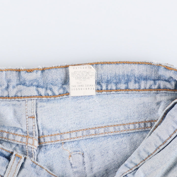 90'S Levi's 00550-4834 Tapered Denim Pants Made in USA Men's W33 Vintage cotton blue type Vintage Second Hand