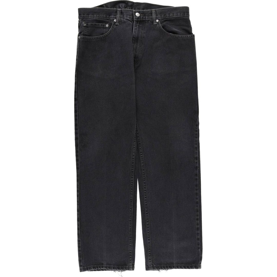 Levi's 505 Black Denim Tapered Denim Pants for Men, W36 cotton black type Vintage Second Hand