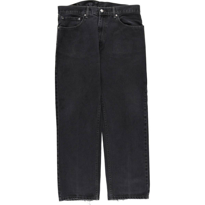 Levi's 505 Black Denim Tapered Denim Pants for Men, W36 cotton black type Vintage Second Hand