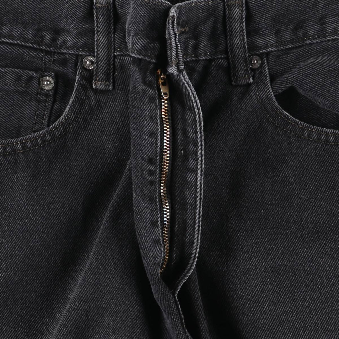 Levi's 505 Black Denim Tapered Denim Pants for Men, W36 cotton black type Vintage Second Hand