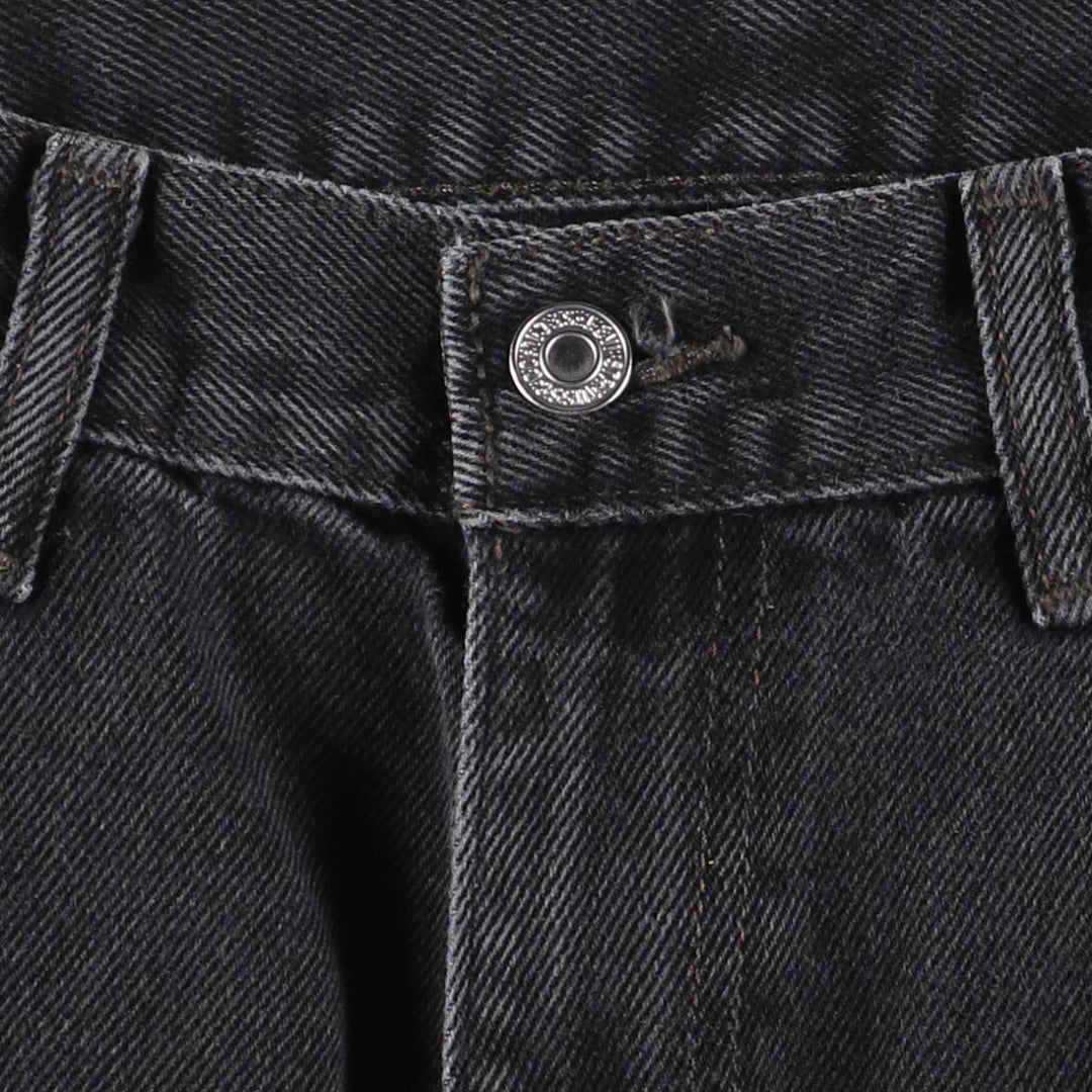 Levi's 505 Black Denim Tapered Denim Pants for Men, W36 cotton black type Vintage Second Hand