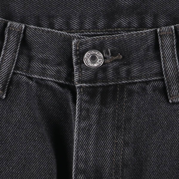 Levi's 505 Black Denim Tapered Denim Pants for Men, W36 cotton black type Vintage Second Hand