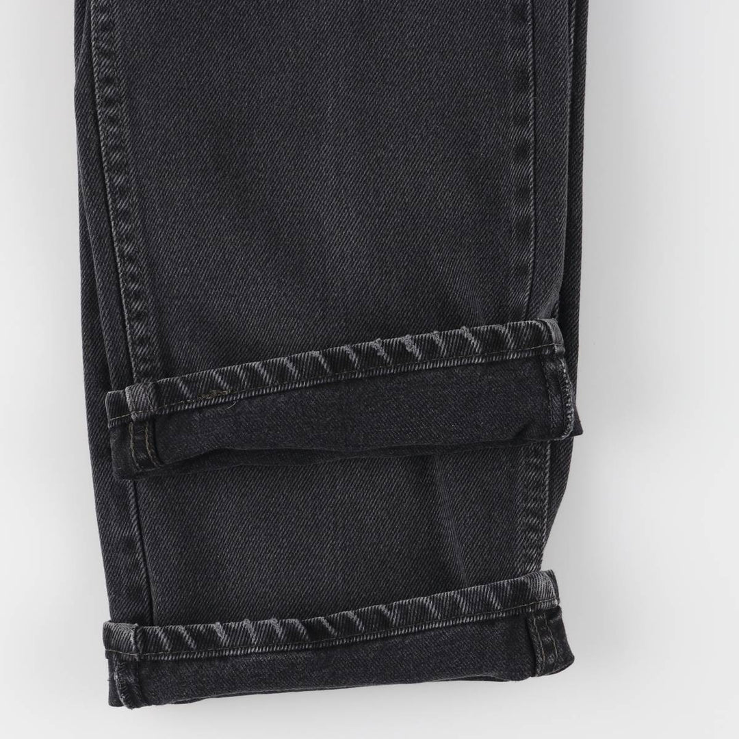 Levi's 505 Black Denim Tapered Denim Pants for Men, W36 cotton black type Vintage Second Hand