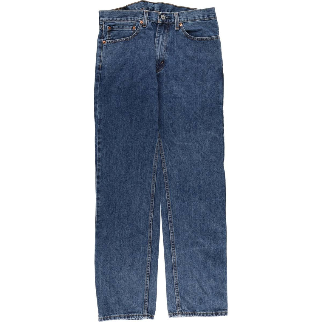 Levi's 505 tapered denim pants for men, size W34 cotton blue type Vintage Second Hand