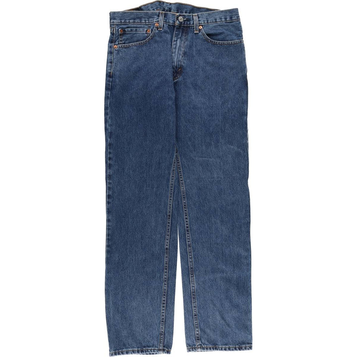 Levi's 505 tapered denim pants for men, size W34 cotton blue type Vintage Second Hand