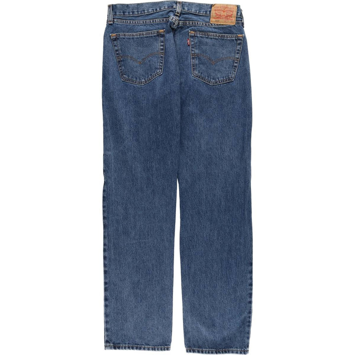 Levi's 505 tapered denim pants for men, size W34 cotton blue type Vintage Second Hand