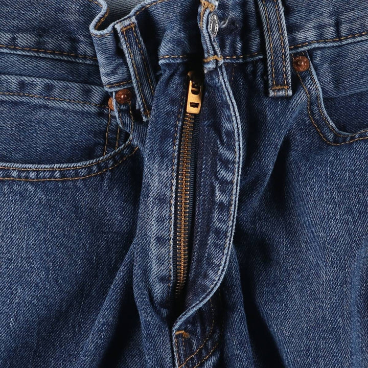 Levi's 505 tapered denim pants for men, size W34 cotton blue type Vintage Second Hand