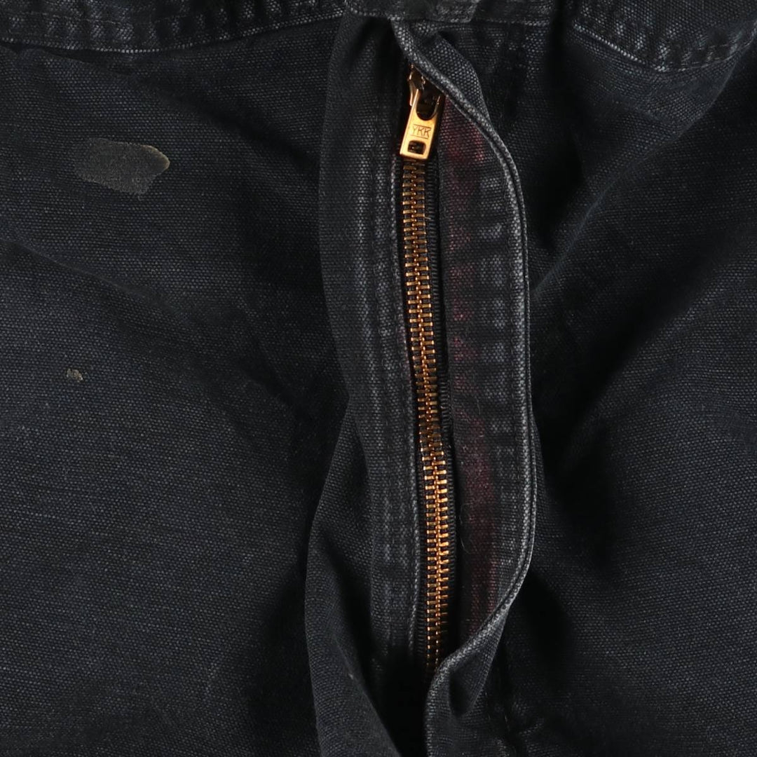 Oversized Carhartt double-knee duck overalls, men's size W44 unclear black type Vintage Second Hand