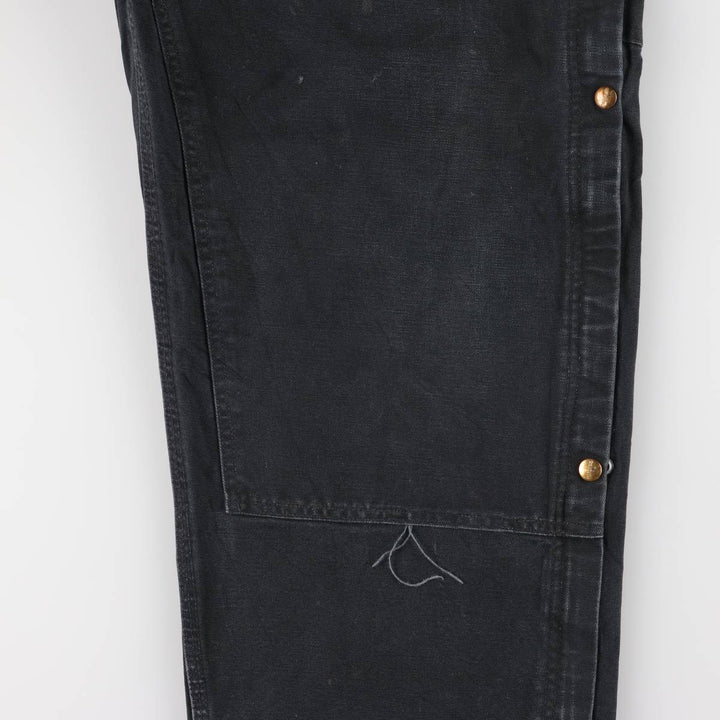 Oversized Carhartt double-knee duck overalls, men's size W44 unclear black type Vintage Second Hand
