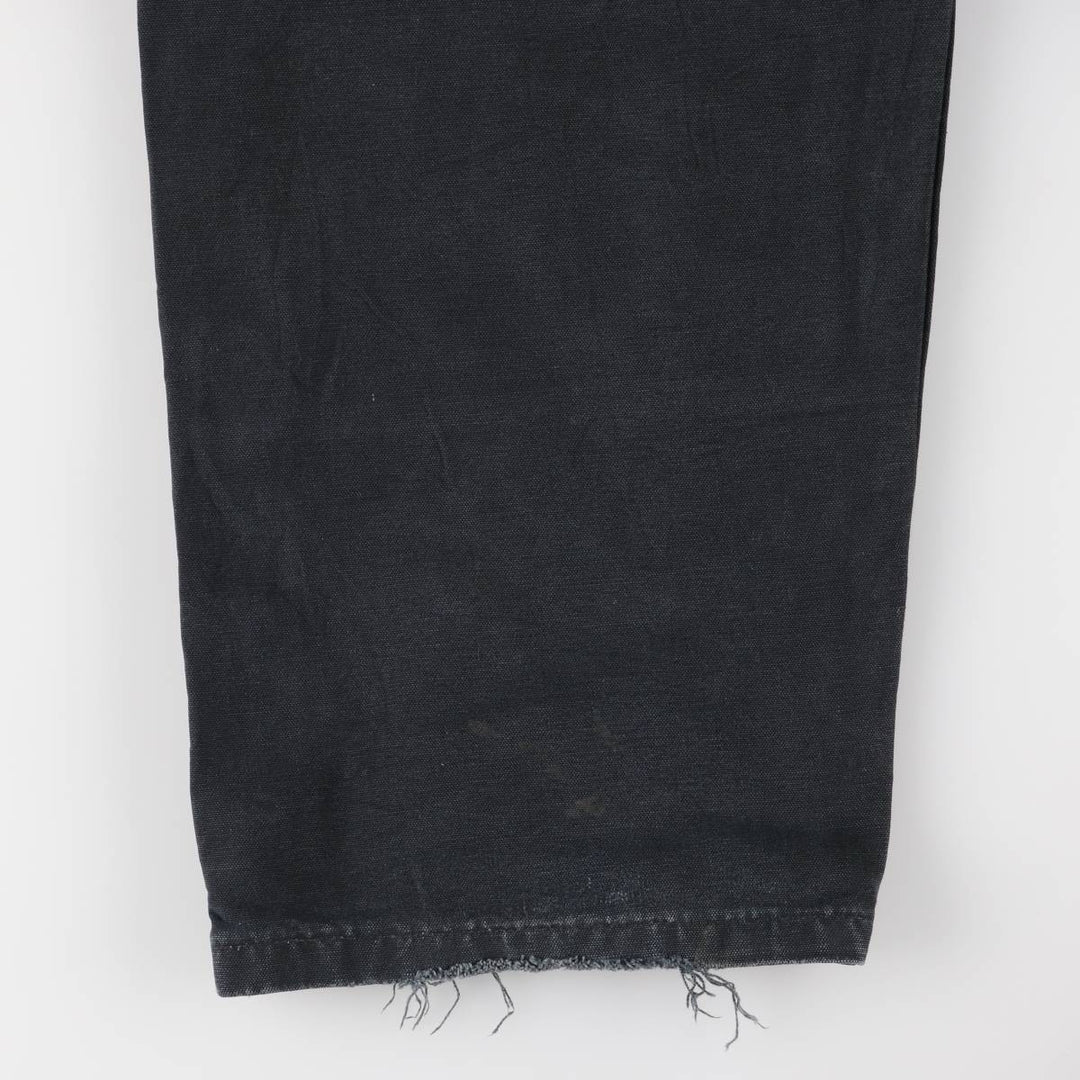 Oversized Carhartt double-knee duck overalls, men's size W44 unclear black type Vintage Second Hand