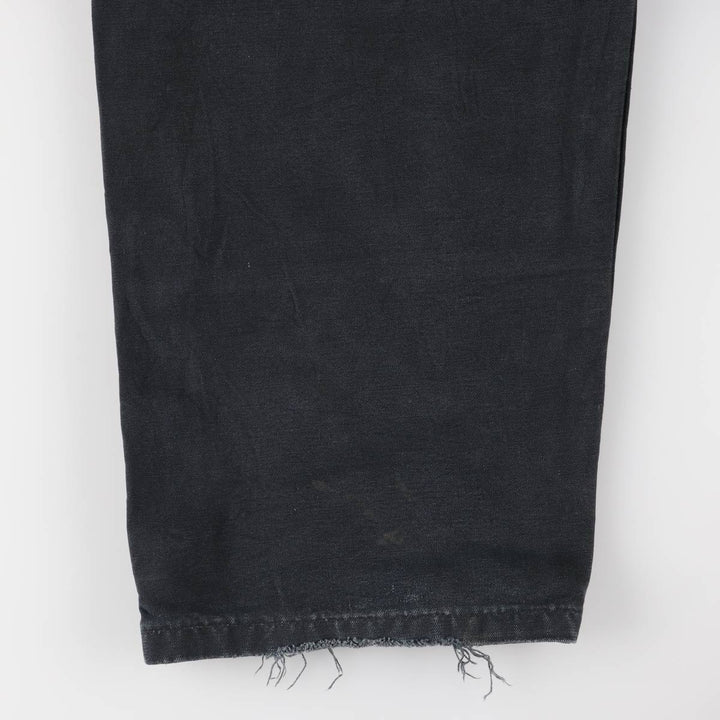 Oversized Carhartt double-knee duck overalls, men's size W44 unclear black type Vintage Second Hand