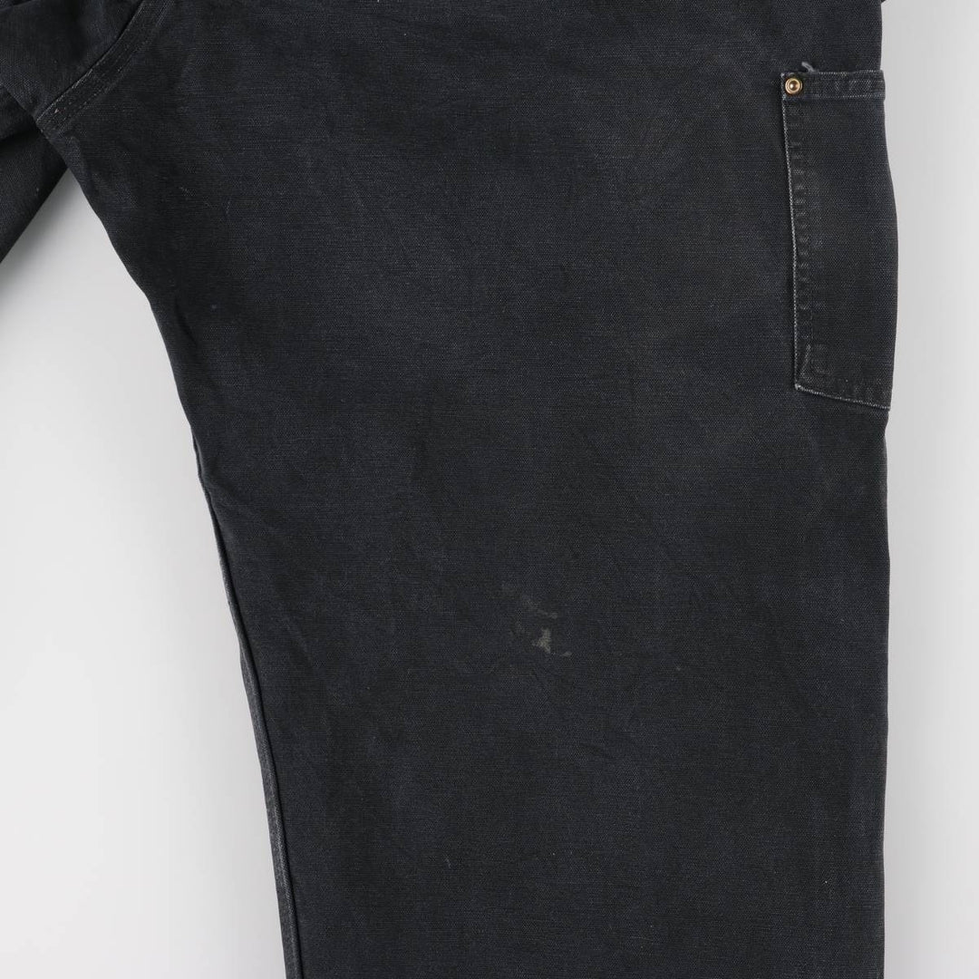 Oversized Carhartt double-knee duck overalls, men's size W44 unclear black type Vintage Second Hand