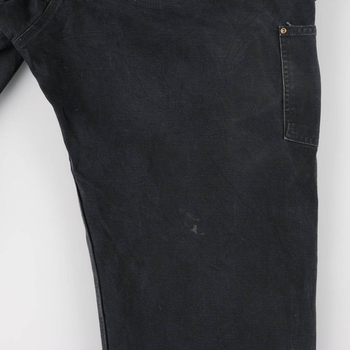 Oversized Carhartt double-knee duck overalls, men's size W44 unclear black type Vintage Second Hand